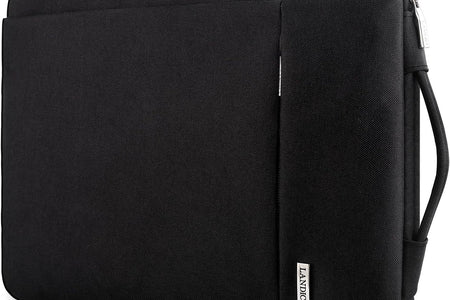 Laptop Sleeve 12-12.9 Inch for Surface Pro 7 8/Laptop Go, Lenovo Acer HP Samsung Chromebook 11.6, Macbook Air 11, Slim Tablet Case Bag for Ipad Pro 12.9 2021-Black