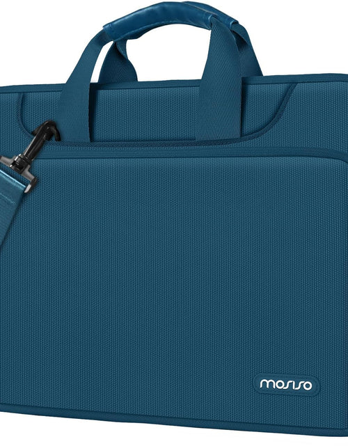 Load image into Gallery viewer, 360 Protective Laptop Shoulder Bag Compatible with Macbook Pro 16 Inch 2021 2022 M1 A2485/2019-2020 A2141/Pro 15 A1398, 15-15.6 Inch Notebook, Matching Color Sleeve with Belt, Hunter Green
