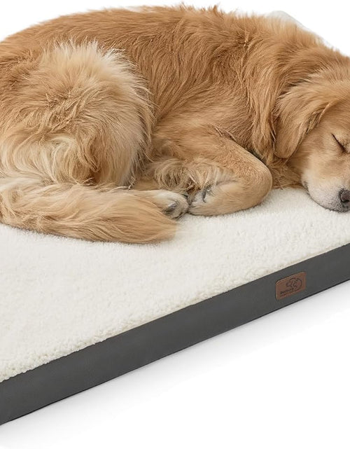 Load image into Gallery viewer, Large Dog Bed for Large Dogs up to 75Lbs - Big Orthopedic Dog Beds with Removable Washable Cover, Egg Crate Foam Pet Bed Mat, Grey
