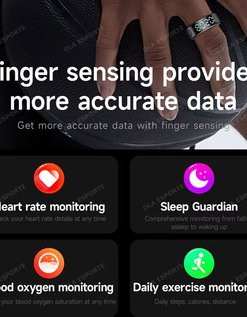 Load image into Gallery viewer, 2025 Smart Ring LED Touch Display Screen Gesture Swipe Video Heart Rate Health Monitoring 5ATM Waterproof Smart Rings Men Women
