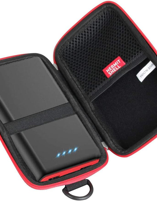 Load image into Gallery viewer, Hard Travel Case for Ekrist/Lanluk Portable Charger Power Bank 25800Mah (Black + Red Zipper)
