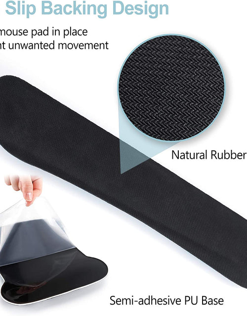 Load image into Gallery viewer, Keyboard Wrist Rest and Mouse Pad with Wrist Support, Ergonomic Mouse Pad, Durable Comfortable Lightweight for Easy Typing Pain Relief, Memory Foam Keyboard Mousepad Set, Teal Turqoise Marble
