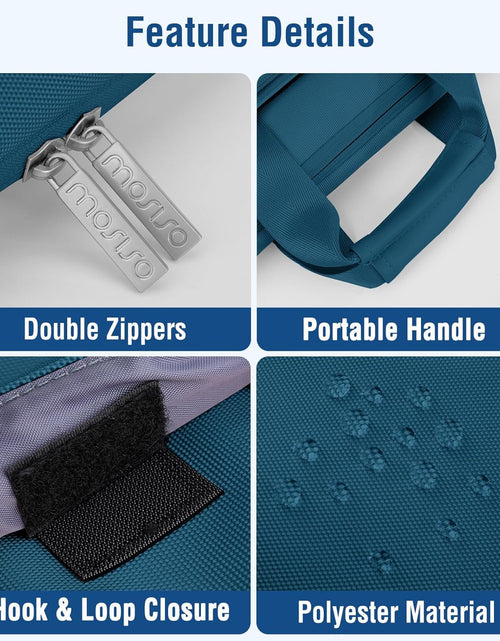 Load image into Gallery viewer, 360 Protective Laptop Shoulder Bag Compatible with Macbook Pro 16 Inch 2021 2022 M1 A2485/2019-2020 A2141/Pro 15 A1398, 15-15.6 Inch Notebook, Matching Color Sleeve with Belt, Hunter Green

