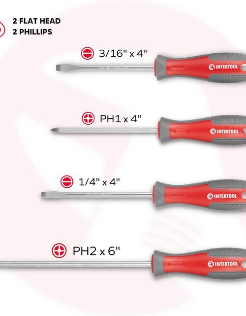 Load image into Gallery viewer, Screwdriver &amp; Precision Driver Tool Set with Magnetic Tips and Bits - Phillips, Flat Head, Torx, Hex - Cr-V Steel with Cushion Grip Handles VT08-3329
