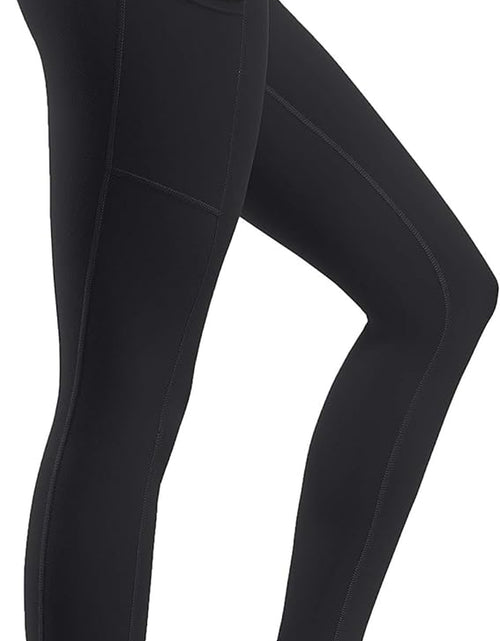 Load image into Gallery viewer, 2 Pack High Waist Yoga Pants with Pockets, Tummy Control Workout Running Yoga Leggings for Women
