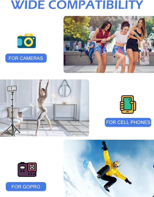 Load image into Gallery viewer, Innotech 62" Phone Tripod &amp; Selfie Stick, Extendable Cell Phone Tripod Stand with Wireless Remote and Phone Holder, Compatible with Iphone Android Phone, Camera
